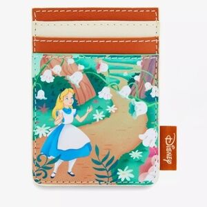 Loungefly Disney Alice in Wonderland Flower Walkway Vertical Cardholder NWT